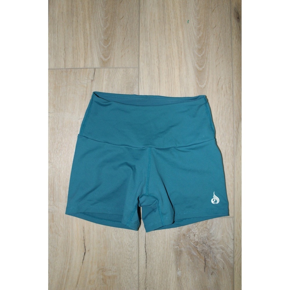 Ryderwear Women's‎ Teal High Waisted Scrunch Butt Gym Shorts Size XS